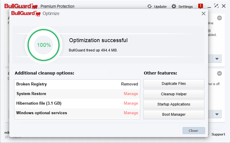 BullGuard Antivirus Settings