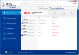 StickyPassword Dashboard